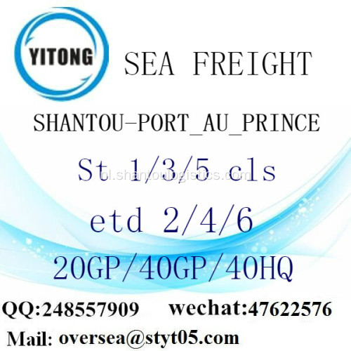 Shantou poort zeevracht verzending naar PORT_AU_PRINCE